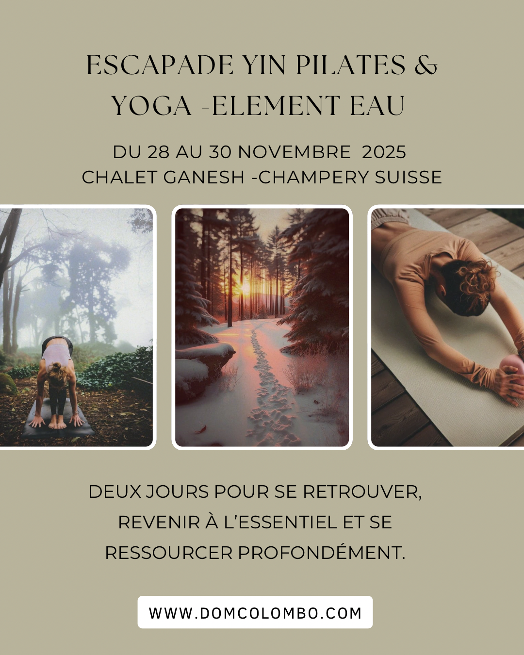 🍃Lors de cette pratique nous irons éveiller notre corps à l’interoception afin d’évoluer dans la méthode Pilates en incarnant véritablement les capacités innées de notre corps. 🍃Vous retrouverez la méthode Pilates avec une approche holistique et intégrative soit : 🔯 des techniques de libération du système fascial 🔯des auto massages 🔯des reset du système nerveux 🔯de l’élasticité dynamique pour soutenir les appuis internes et nourrir les tissus 🔯des mouvements multidirectionels pour inviter la souplesse ✴️ Il s’agit d’un élixir de mouvements d’hydratation interne et de renforcement ! ✴️Créons de la place à l’intérieur pour rayonner de l’extérieur ! ✴️Retrouvons notre autonomie pour un système de santé durable ! De 10h à 12h 50.- Merci d’envoyer un twint avec la mention «  pratique Soul Studio » au numéro 076.803.92.53 ceci confirmera votre inscription. Avec joie, Dom